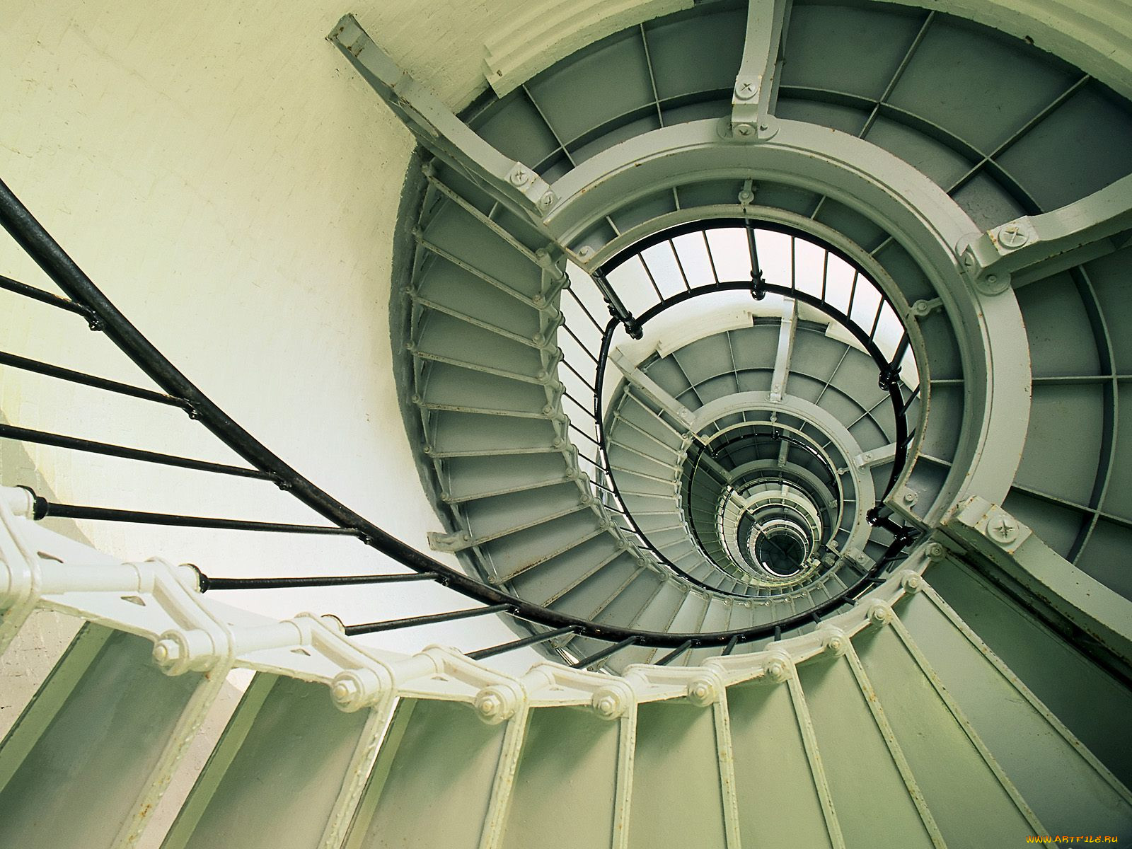 spiral, staircase, ponce, de, leon, inlet, lighthouse, florida, 